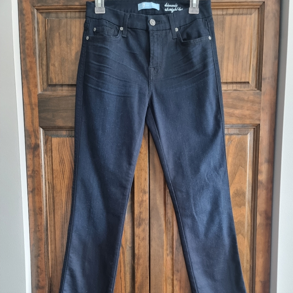 7 For All Mankind Kimmie Straight Leg Jeans in Deep Indigo